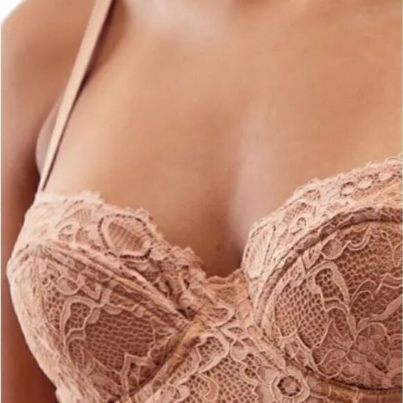 NEW Urban Outfitters BDG Lace and Satin Corset Crop Top Sz Small NWOT - Picture 5 of 11